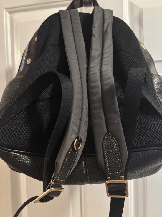 Coach Court Bookbag Brown w/Flowers & Side Pockets main image 8